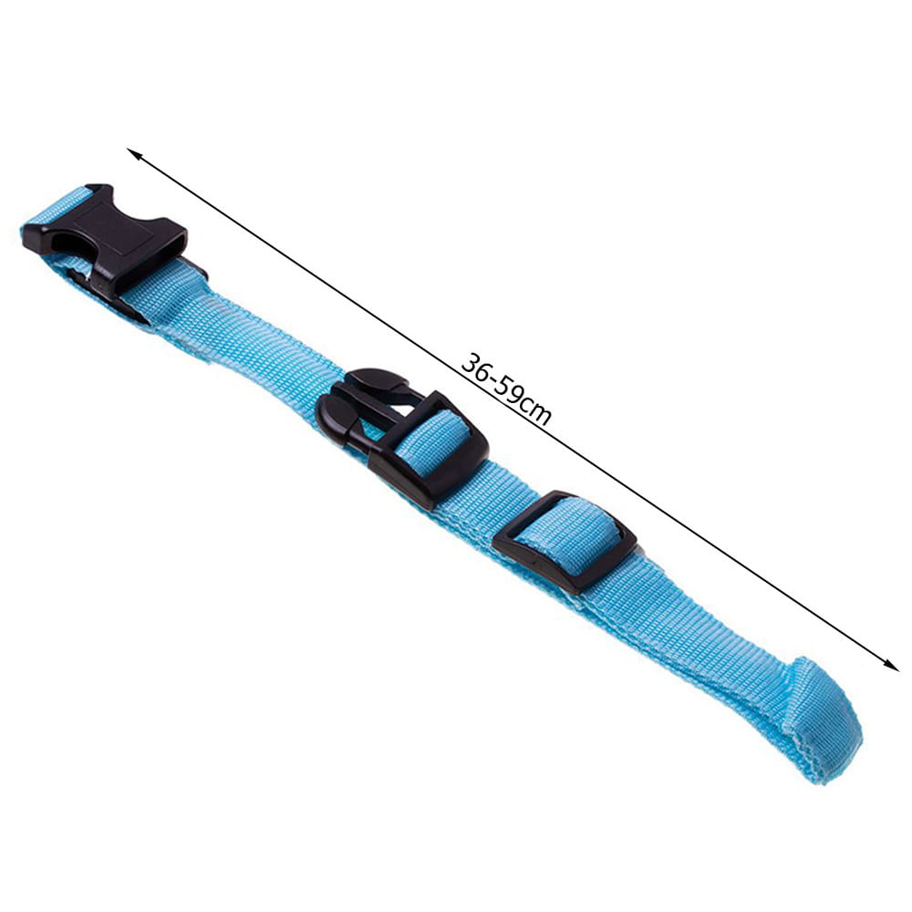 Obroża LED dla Psa i Kota Świecąca w Ciemności Regulowana Niebieska 59cm